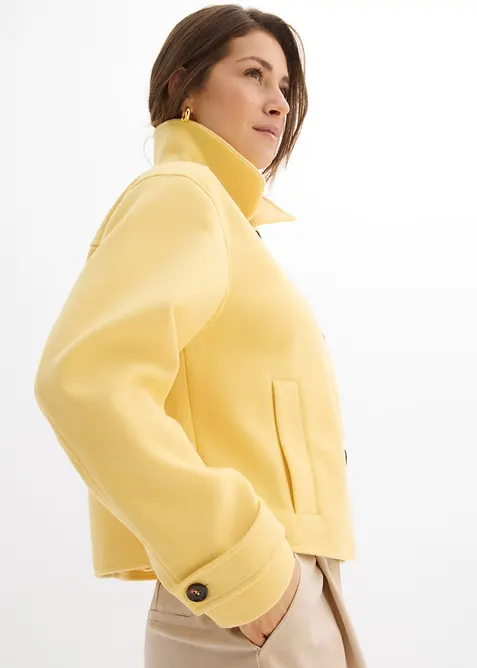 Kurzmantel in Wolloptik, bonprix