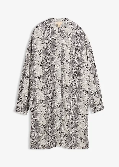 Lockeres Blusenkleid aus feiner Viskose, bonprix