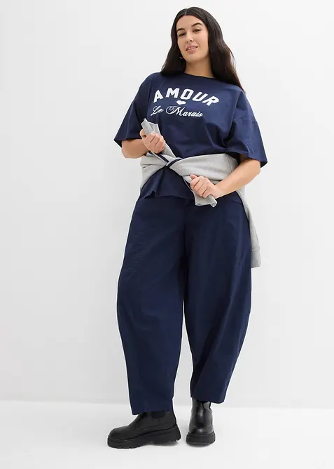 T-Shirt aus elastischem Bio-Baumwoll-Mix, bonprix