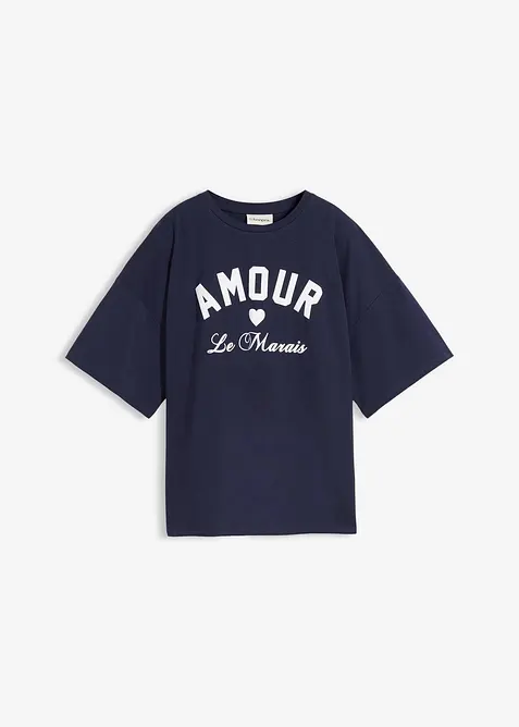 T-Shirt aus elastischem Bio-Baumwoll-Mix, bonprix