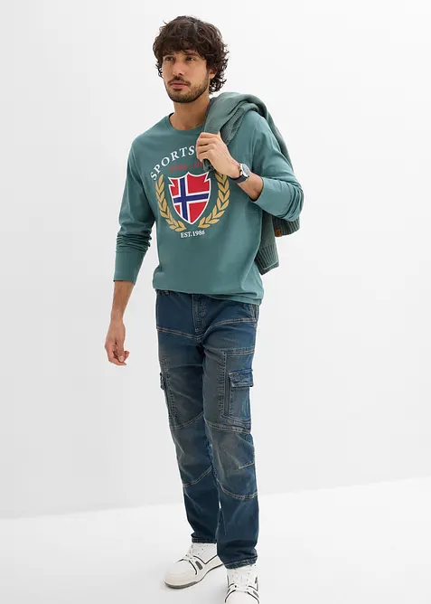 Langarmshirt aus reiner Baumwolle, bonprix