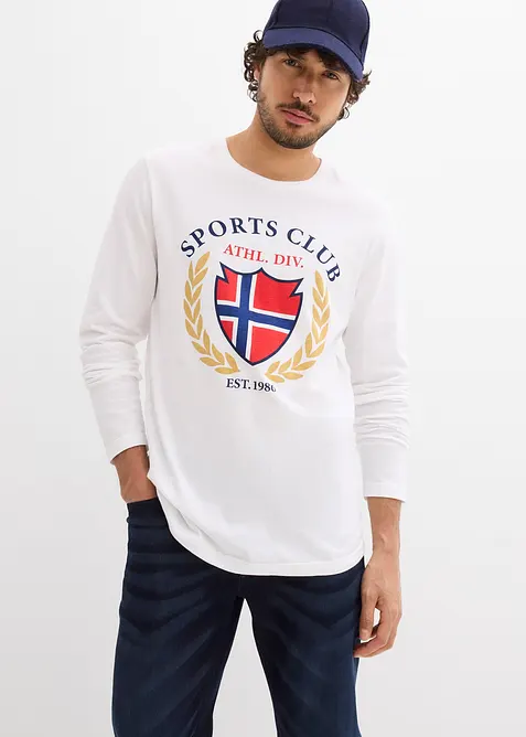 Langarmshirt aus reiner Baumwolle, bonprix