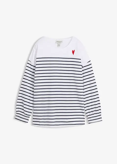 Langarmshirt aus reiner Bio-Baumwolle, bonprix