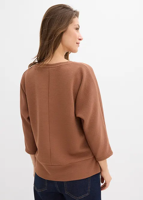 Sweatshirt aus Strukturware, bonprix