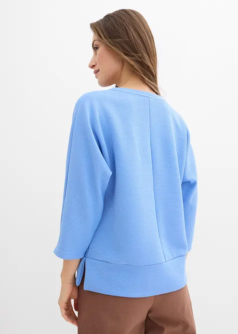 Sweat-shirt en mati&egrave;re textur&eacute;e, bonprix