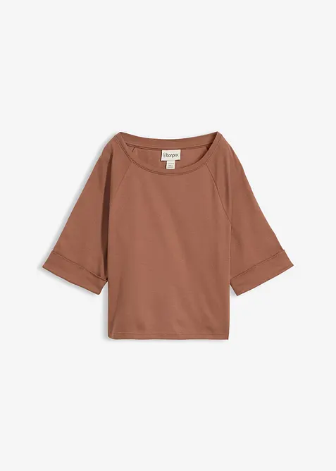 Raglan-Shirt aus schwerer Bio-Baumwolle, bonprix
