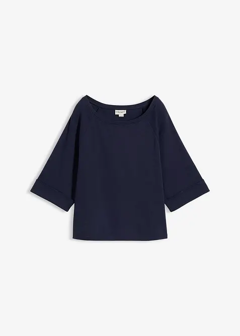 T-shirt &agrave; manches raglan en coton &eacute;pais, bonprix