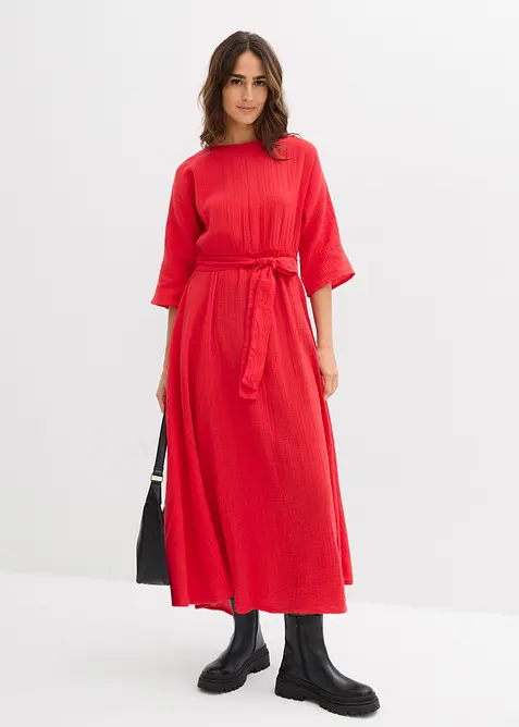 Midikleid aus weicher Baumwolle, bonprix