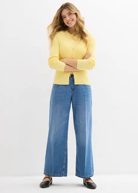 Feinstrick Cardigan mit Viskose, bonprix