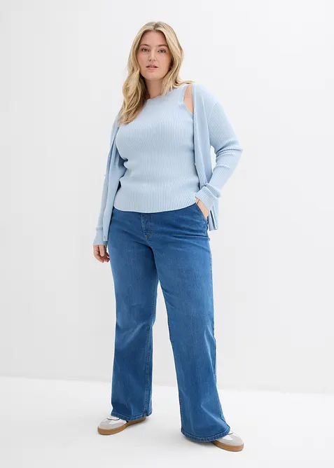 Stricktop mit Viskose, bonprix