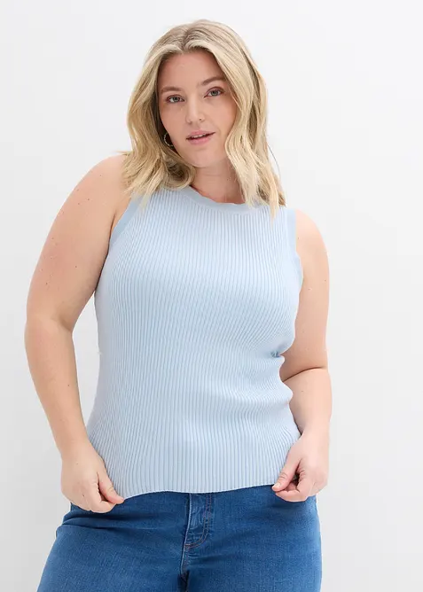 Stricktop mit Viskose, bonprix