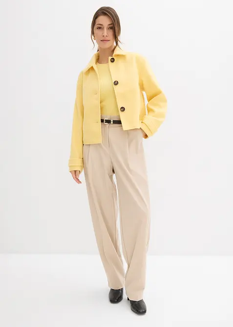 Kurzmantel in Wolloptik, bonprix