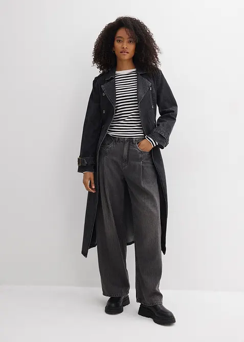 Wide-Leg-Jeans High Waist, bonprix