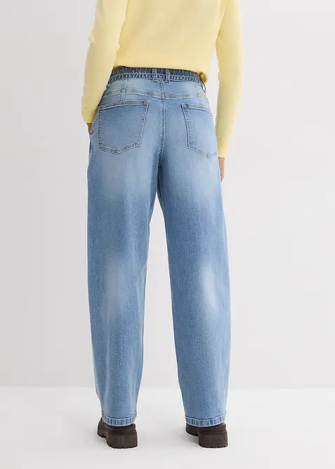 Barrel-Jeans Mid Waist, bonprix