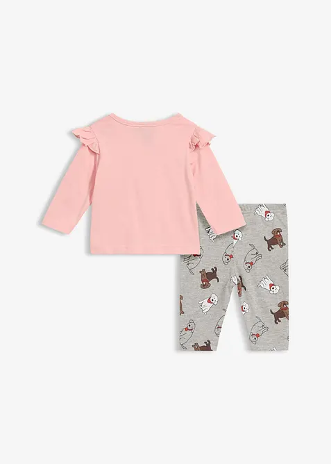 Lang&auml;rmilges Shirt und Leggings (2-tlg.Set), bonprix