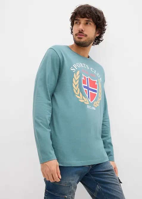 Langarmshirt aus reiner Baumwolle, bonprix