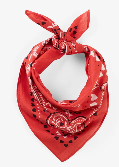 Foulard &agrave; imprim&eacute; c&oelig;urs, bonprix