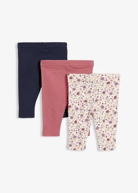 Leggings aus reiner Bio-Baumwolle (3er Pack), bonprix