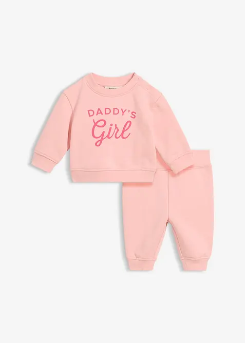 Set aus Sweatshirt und Hose aus reiner Bio-Baumwolle (2-tlg.Set), bonprix