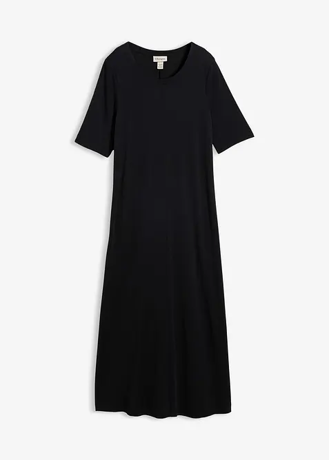 Robe longue en mati&egrave;re douce, bonprix