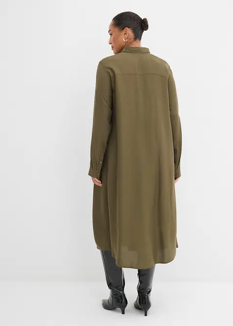 Blusenkleid aus feiner Viskose, bonprix