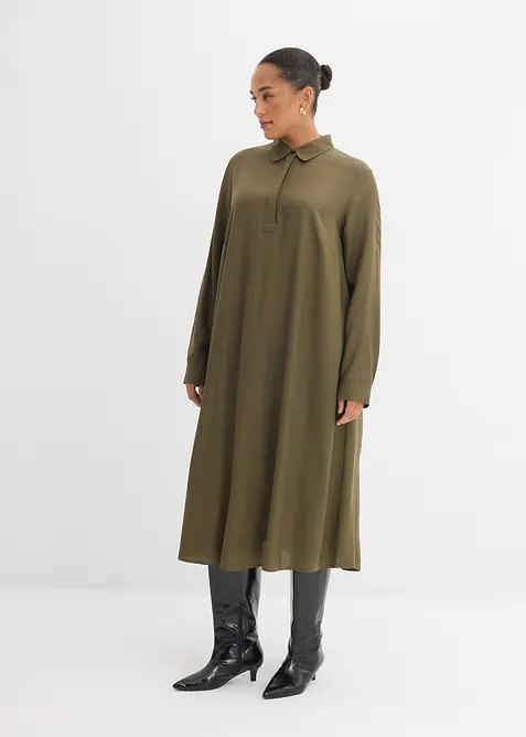 Blusenkleid aus feiner Viskose, bonprix