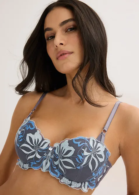 Soutien-gorge balconnet avec broderie, bonprix