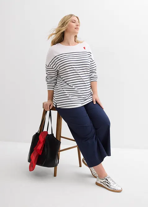 Langarmshirt aus reiner Bio-Baumwolle, bonprix