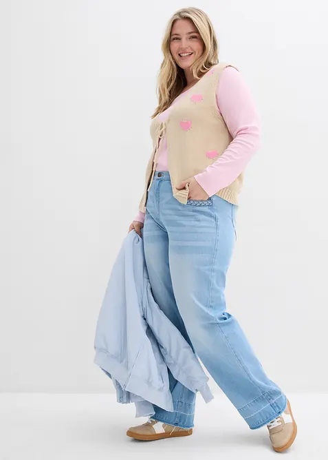 Gilet sans manches en maille, bonprix