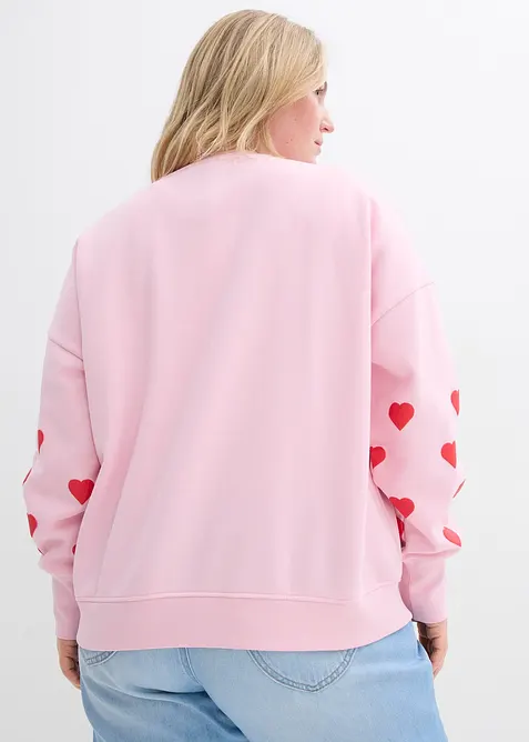 Sweat-shirt en coton m&eacute;lang&eacute;, bonprix