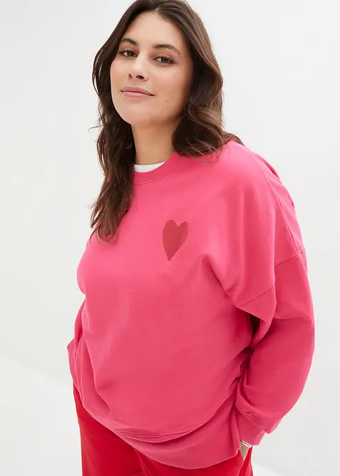 Oversized-Sweatshirt aus Bio-Baumwolle, bonprix