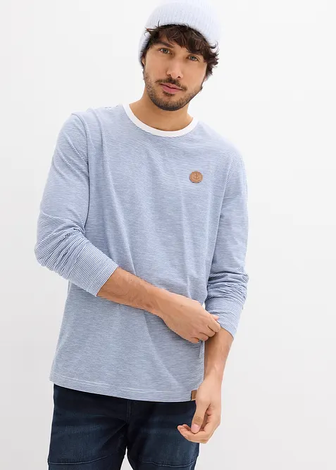 T-shirt manches longues 100% coton, bonprix