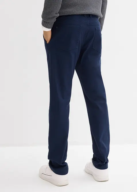 Pantalon chino extensible regular &agrave; taille &eacute;lastiqu&eacute;e, droit, bonprix