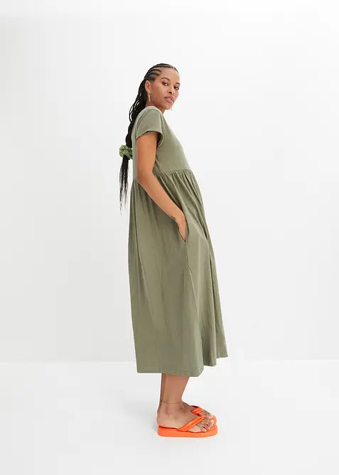 Midikleid aus reiner Bio-Baumwolle, bonprix