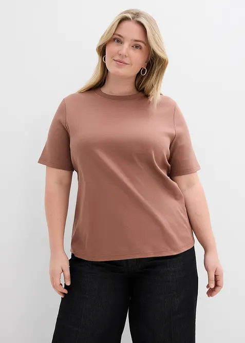 Heavy Jersey Shirt aus reiner Bio-Baumwolle (2er Pack), bonprix