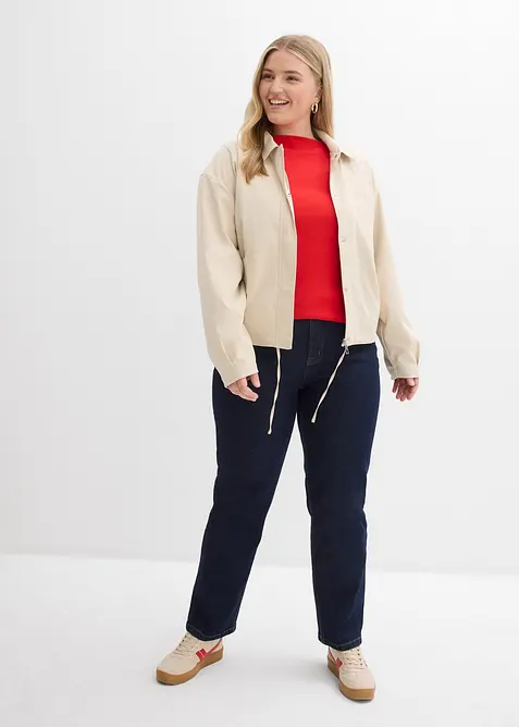 Figurbetontes Rippshirt, bonprix