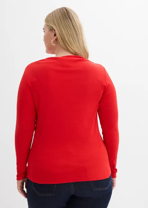 Figurbetontes Rippshirt, bonprix