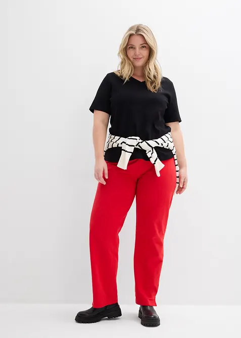 Heavy Jersey Shirt aus reiner Bio-Baumwolle  (2er Pack), bonprix