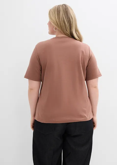 Heavy Jersey Shirt aus reiner Bio-Baumwolle (2er Pack), bonprix