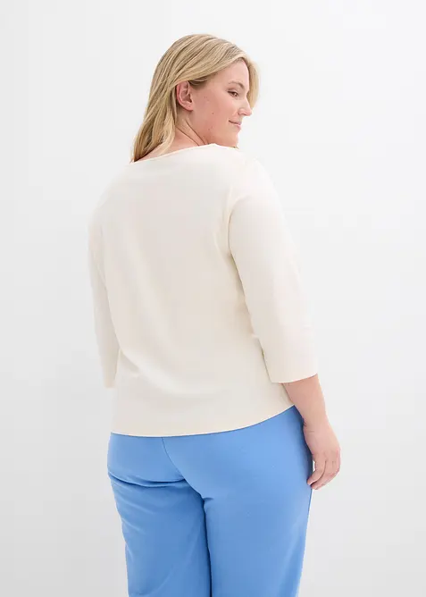 Heavy Jersey 3/4-Arm Shirt aus reiner Bio-Baumwolle, bonprix