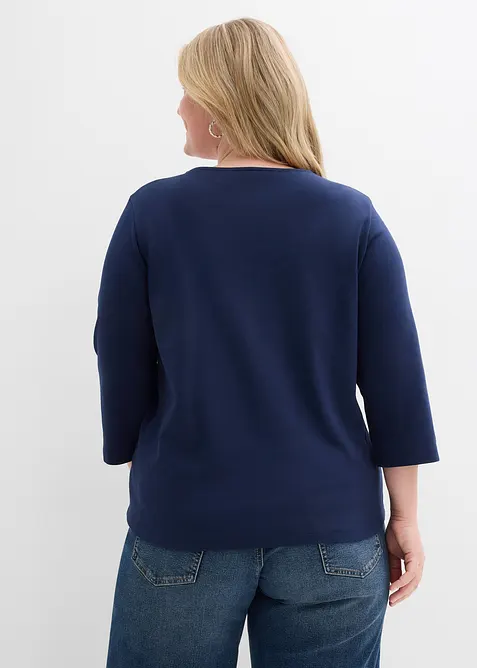 Heavy Jersey 3/4-Arm Shirt aus reiner Bio-Baumwolle, bonprix