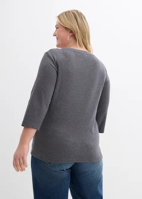 Heavy Jersey Shirt mit Bio-Baumwolle (3er Pack), bonprix