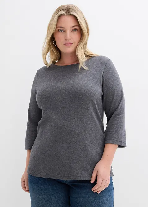 Heavy Jersey Shirt mit Bio-Baumwolle (3er Pack), bonprix