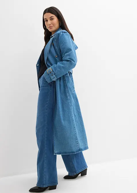 Wide-Leg-Jeans, High Waist, Bio-Baumwolle, bonprix