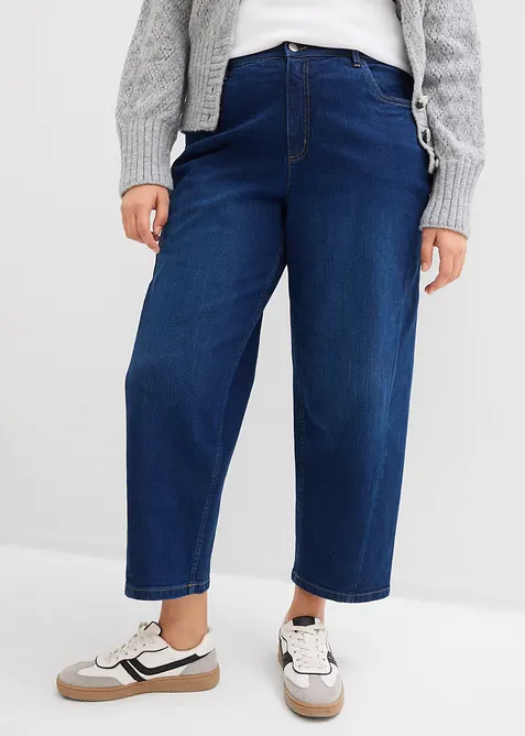 Barrel-Jeans, Mid Waist, Bio-Baumwolle, bonprix