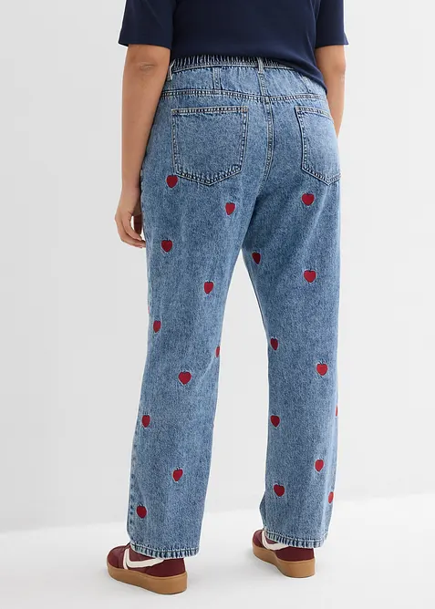 Loose Straight-Jeans High Waist, bonprix