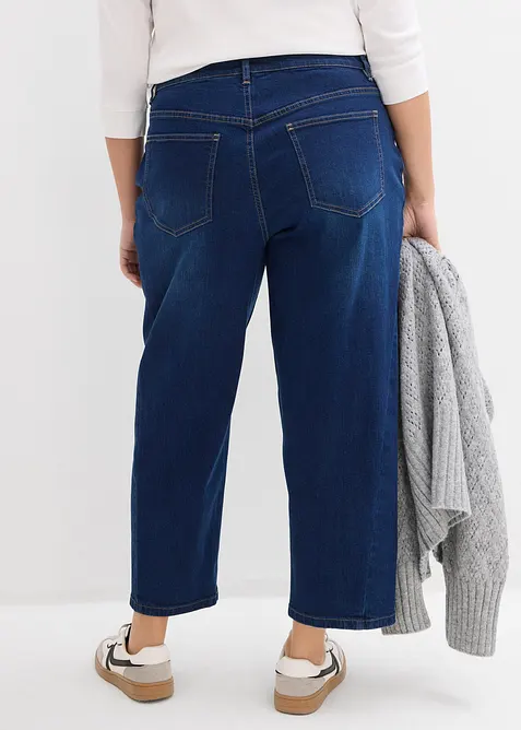 Barrel-Jeans, Mid Waist, Bio-Baumwolle, bonprix