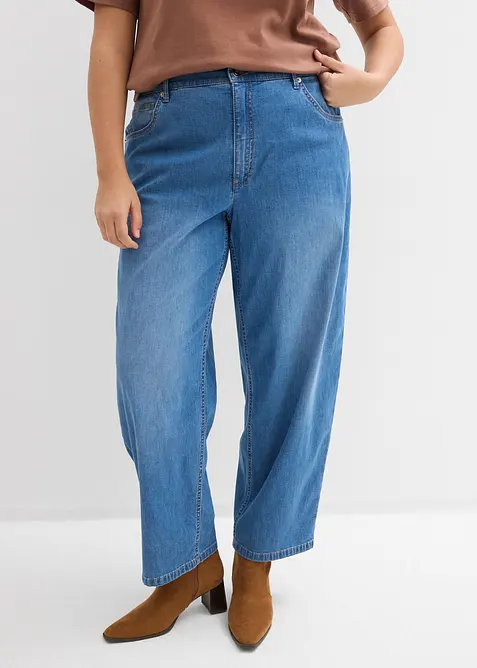 Barrel-Jeans High Waist, bonprix