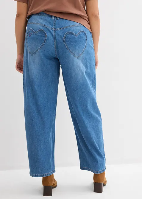 Barrel-Jeans High Waist, bonprix