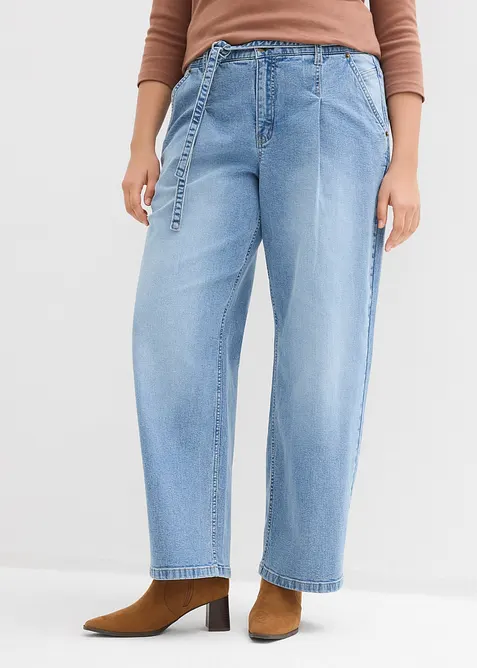 Barrel-Jeans Mid Waist, bonprix